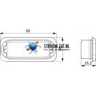 Rubber voor ledflitser vlakkemontage 3 leds